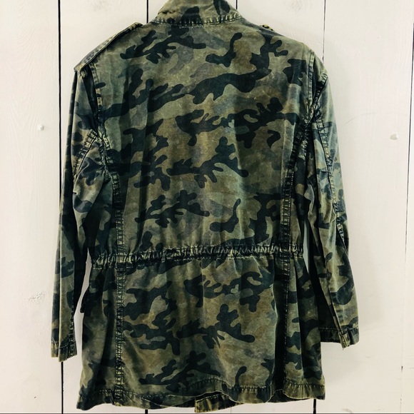 DL1961 Beekman Military Jacket Camo Print XS - Picture 6 of 12